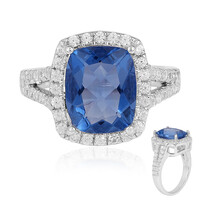 Bague en argent et Fluorite à couleur changeante