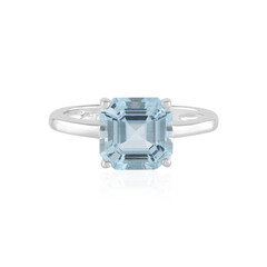 Bague en argent et Topaze bleu ciel
