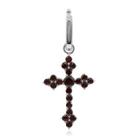 Pendentif en argent et Grenat du Mozambique