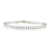 Bracelet en argent et Topaze blanche