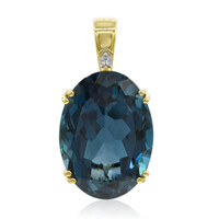 Pendentif en or et Topaze bleu de Londres (Tenner Diniz)