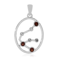Pendentif en argent et Grenat du Mozambique (verseau)
