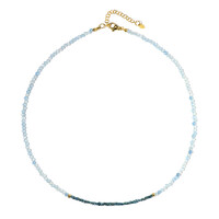 Collier en argent et Aigue-marine