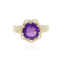 Bague en or et Améthyste d'Uruguay (Ornaments by de Melo)
