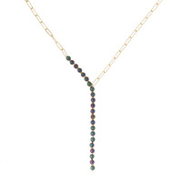 Collier en argent et Hématite mystique 