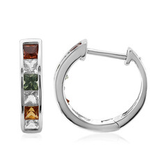 Boucles d'oreilles en argent et Saphir