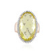 Bague en argent et Quartz citron