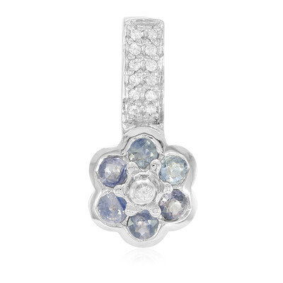 Pendentif en argent et Saphir de Tanzanie