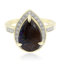 Bague en or et Opale Boulder