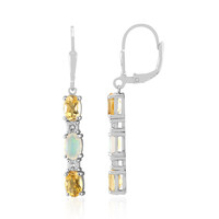 Boucles d'oreilles en argent et Citrine