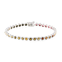 Bracelet en argent et Tourmaline verte