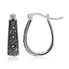 Boucles d'oreilles en argent et Marcassite