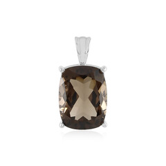 Pendentif en argent et Quartz fumé