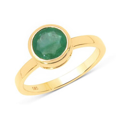 Bague en or et Emeraude de Zambie AAA