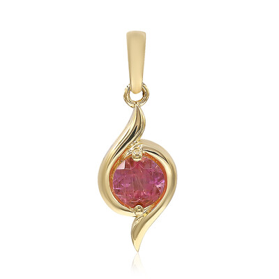 Pendentif en or et Pezzottaïte