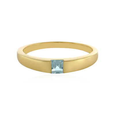 Bague en argent et Topaze bleu ciel