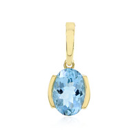 Pendentif en or et Aigue-Marine Santa Maria
