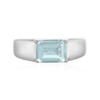 Bague en argent et Topaze bleu ciel