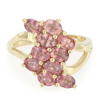 Bague en or et Saphir Padparadscha non chauffé (AMAYANI)