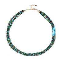 Collier en argent et Howlite bleue (Riya)