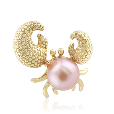 Pendentif en argent et Perle de culture d'eau douce pourpre (TPC)