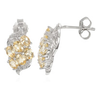 Boucles d'oreilles en argent et Topaze impériale