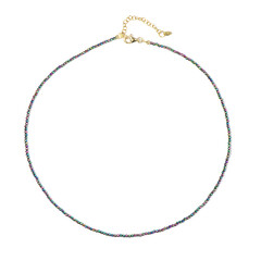 Collier en argent et Hématite mystique