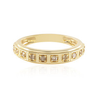 Bague en argent et Diamant champagne I3