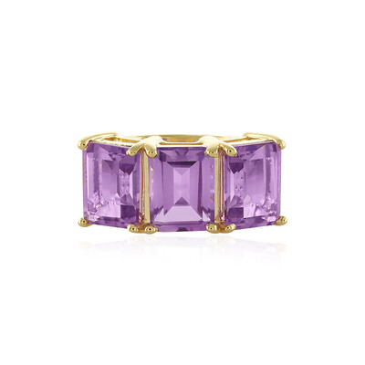 Bague en argent et Améthyste Rose de France