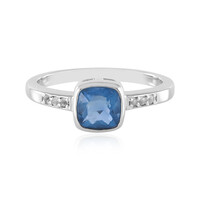 Bague en argent et Fluorite à couleur changeante
