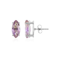Boucles d'oreilles en argent et Amétrine d'Anahi