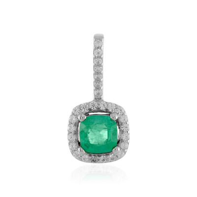Pendentif en argent et Emeraude de Colombie