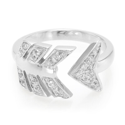 Bague en argent et Saphir blanc