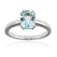 Bague en argent et Topaze bleu ciel