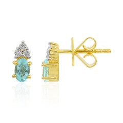 Boucles d'oreilles en or et Tourmaline Paraiba du Brésil (AMAYANI)