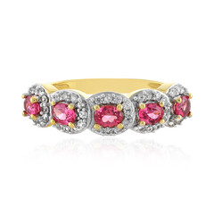 Bague en argent et Spinelle rose
