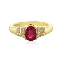 Bague en argent et Rubis de Bemainty