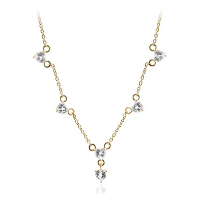 Collier en argent et Topaze blanche