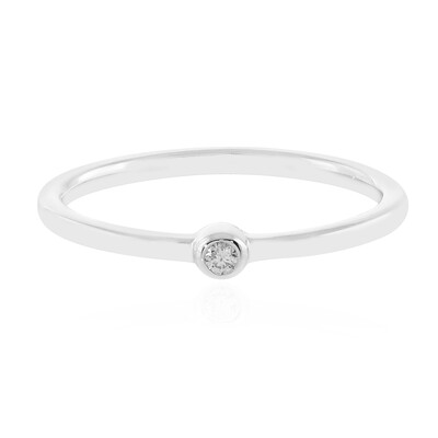 Bague en argent et Diamant I2 (H)