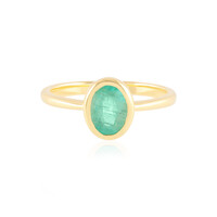 Bague en argent et Emeraude de Russie