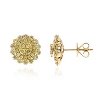Boucles d'oreilles en or et Diamant SI2 jaune (CIRARI)