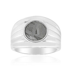 Bague en argent et Météorite d'Alétaï