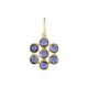 Pendentif en or et Iolite