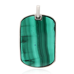 Pendentif en argent et Malachite