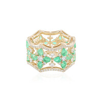 Bague en or et Emeraude de Russie (de Melo)