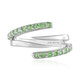 Bague en argent et Tsavorite de Tanzanie (de Melo)