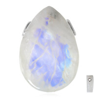 Pendentif en argent et Labradorite blanche