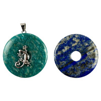Pendentif en argent et Amazonite