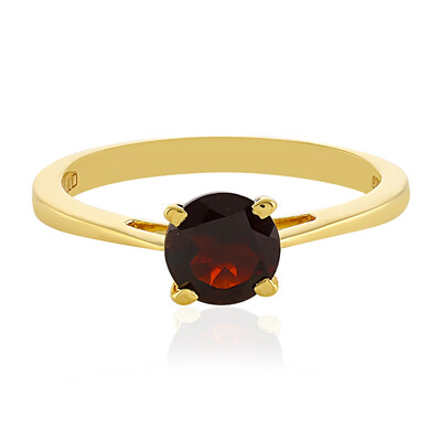 Bague en argent et Grenat du Mozambique