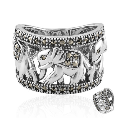 Bague en argent et Marcassite